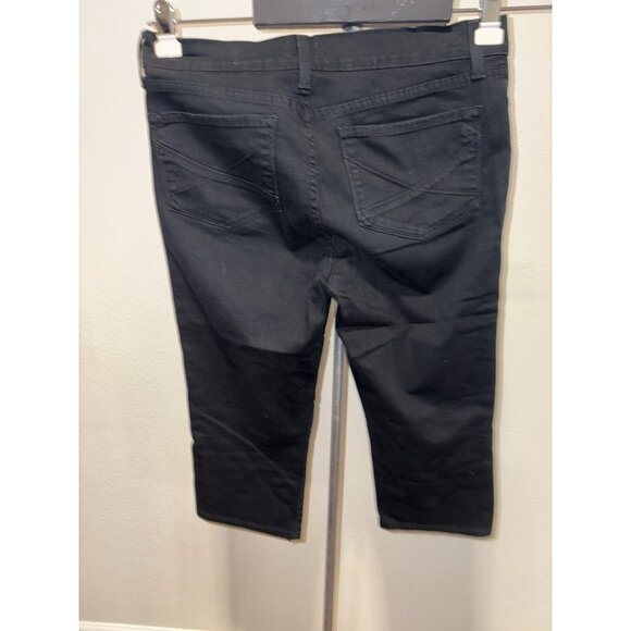 NYDJ NOT YOUR DAUGHTERS Jeans Lift Tuck Crop Capri Women 10P 34X18 Black USA - Picture 6 of 13